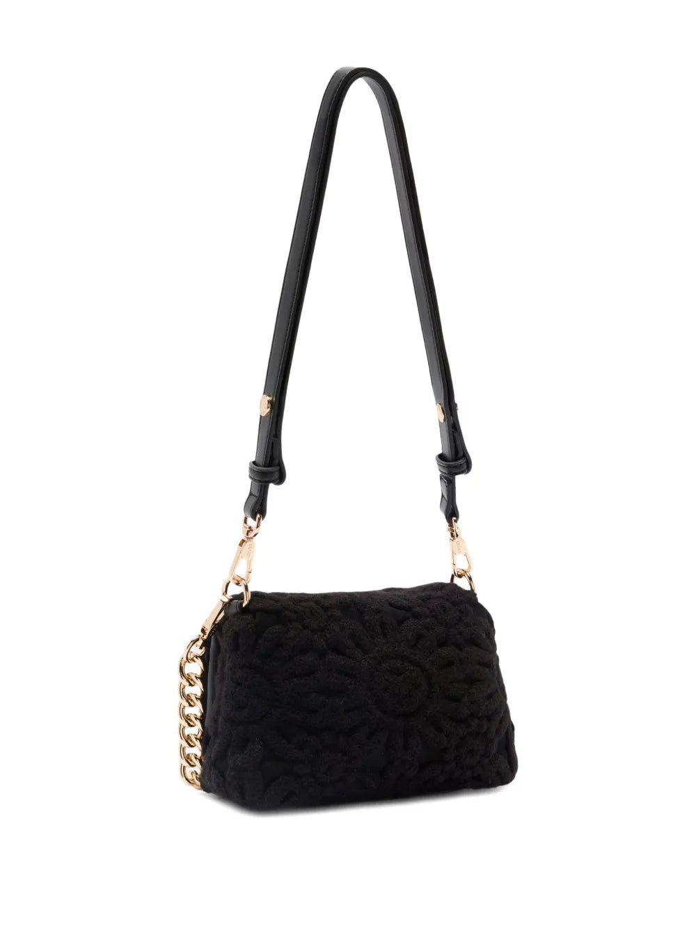 LIU JOsmall LaPuffy embroidered crossbody bag