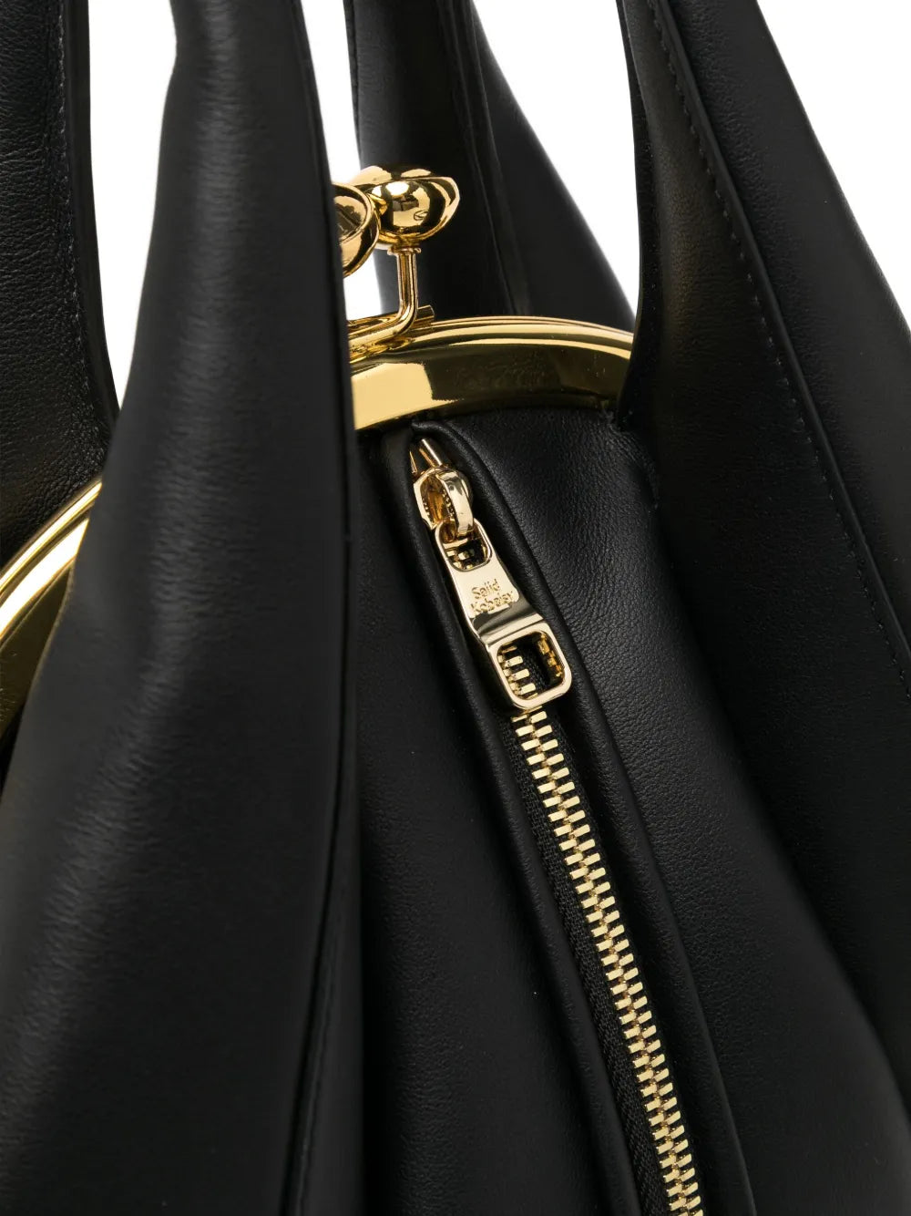 Saiid Kobeisyleather zipped tote bag