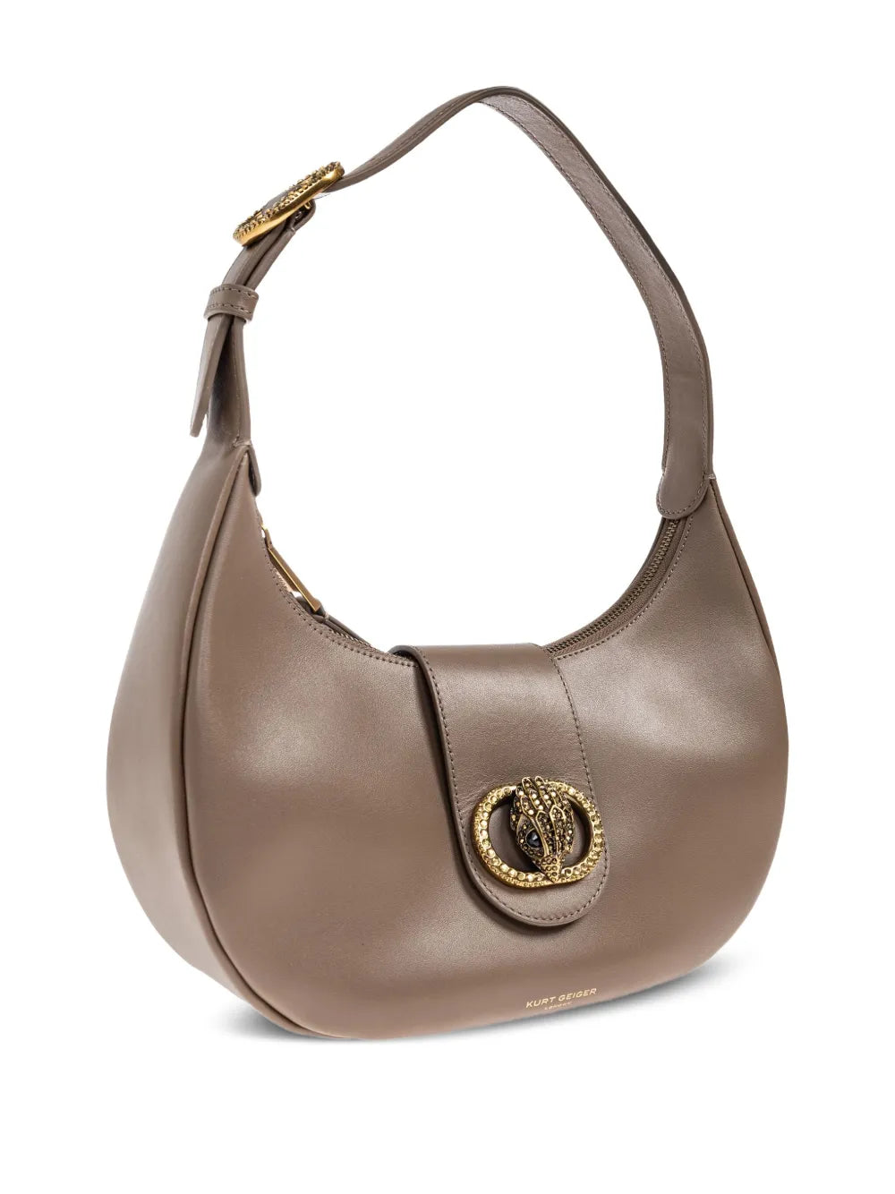 Kurt Geiger LondonChelsea crystal-embellished crescent shoulder bag