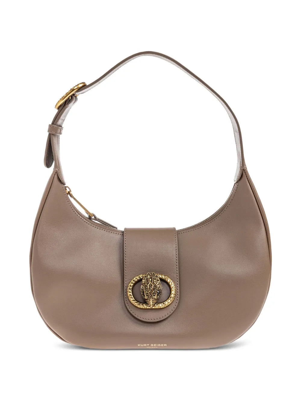 Kurt Geiger LondonChelsea crystal-embellished crescent shoulder bag