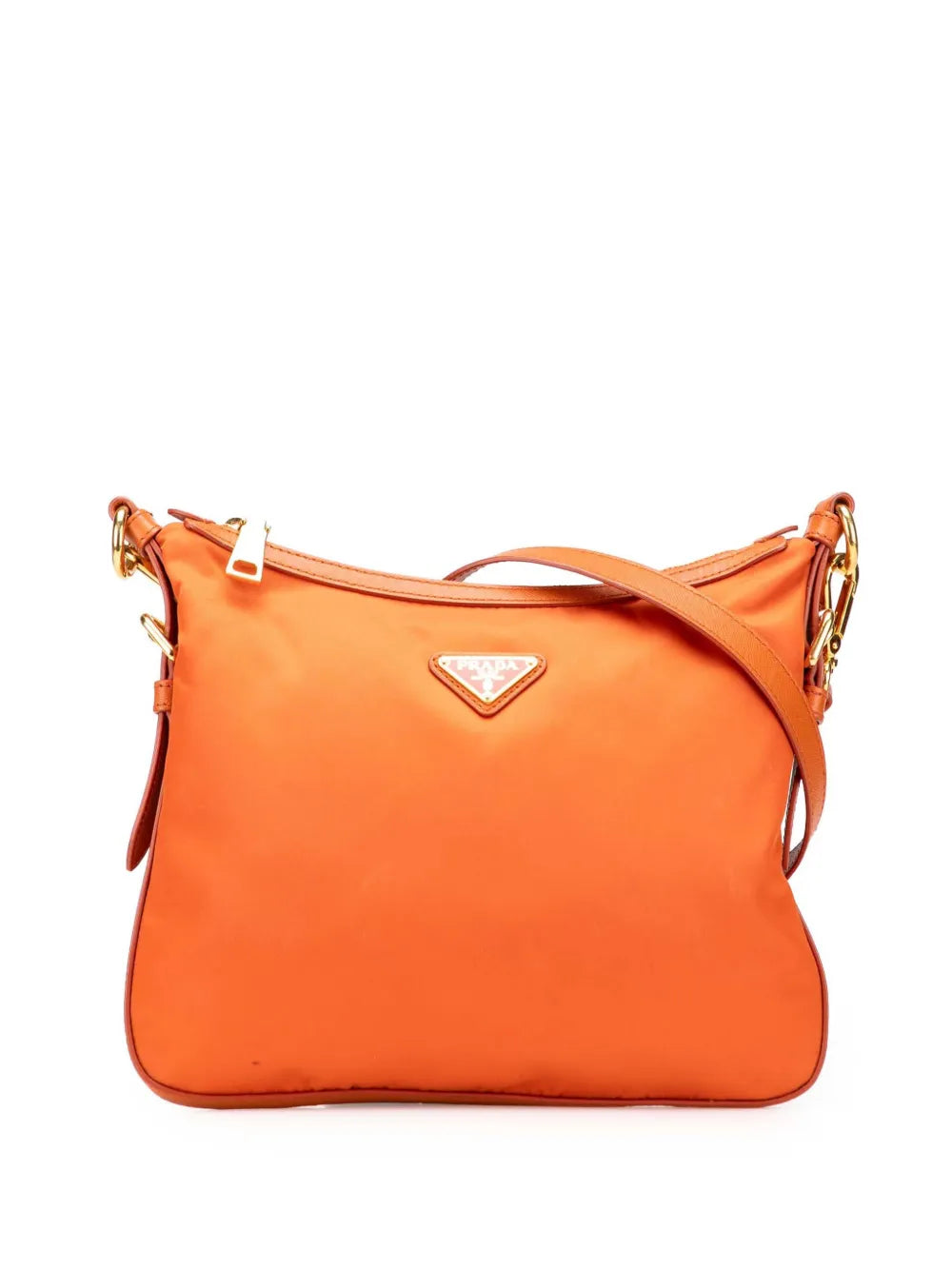 Pre-OwnedPrada Pre-Owned2013-2025 Saffiano Trimmed Tessuto Zip Top crossbody bag
