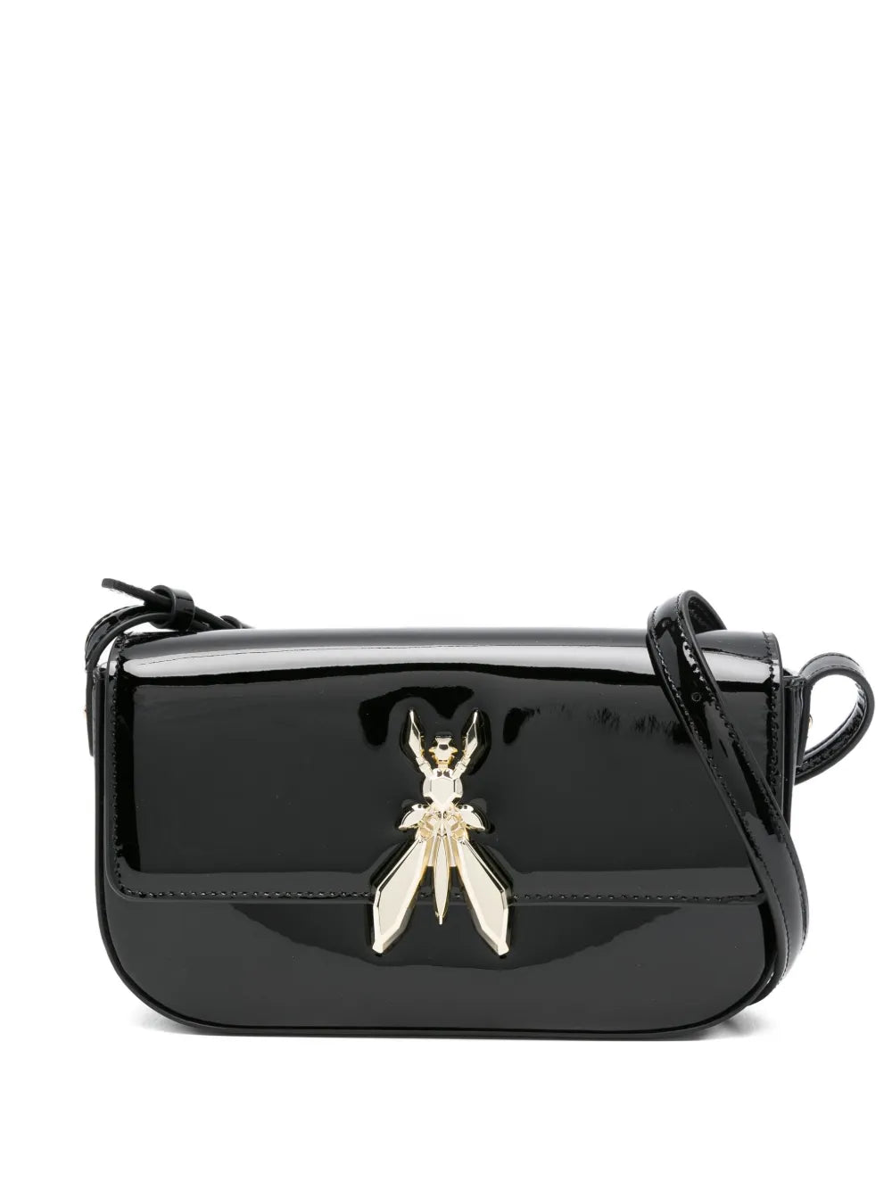 Patrizia PepeEssential patent leather shoulder bag