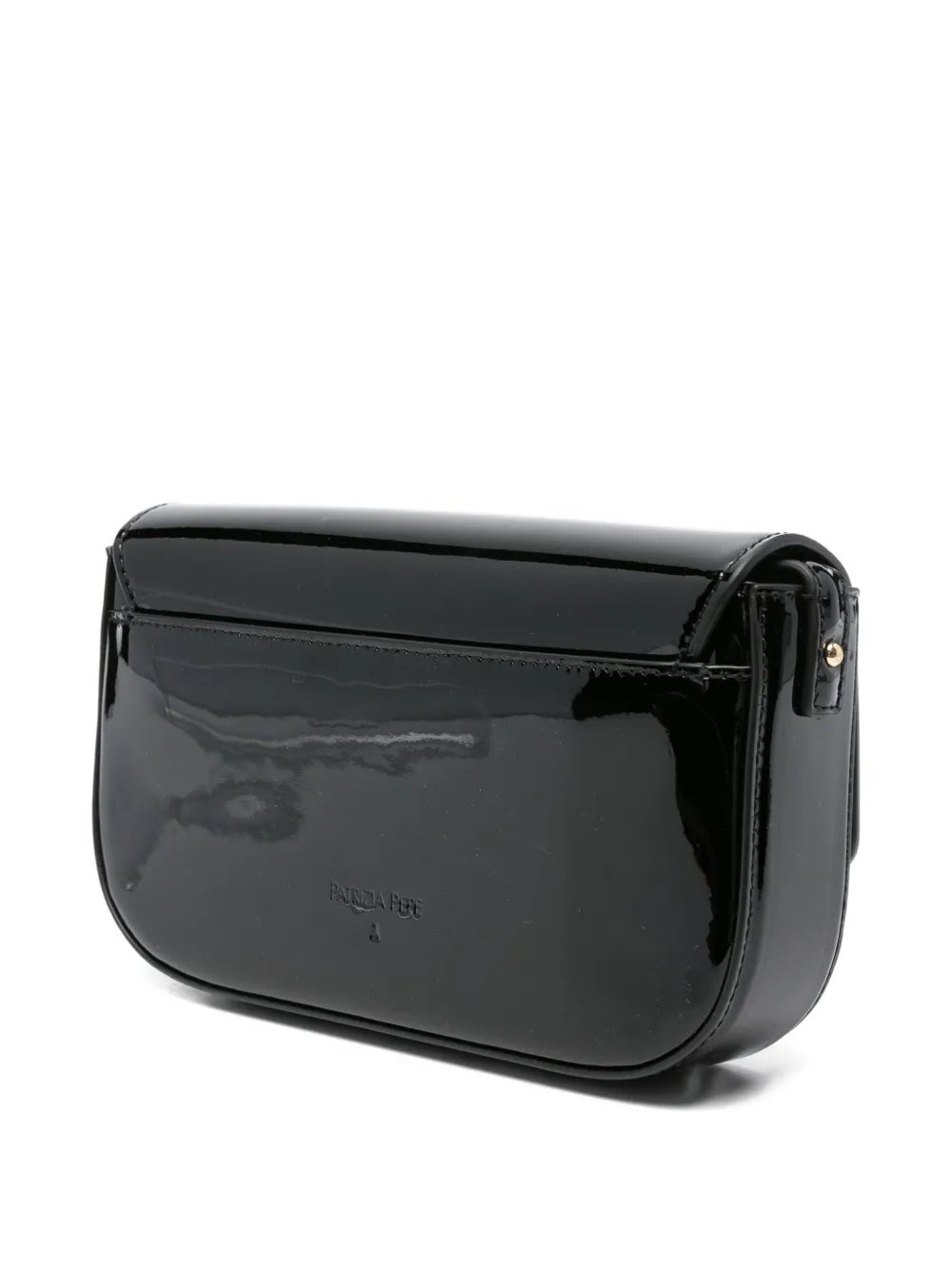 Patrizia PepeEssential patent leather shoulder bag