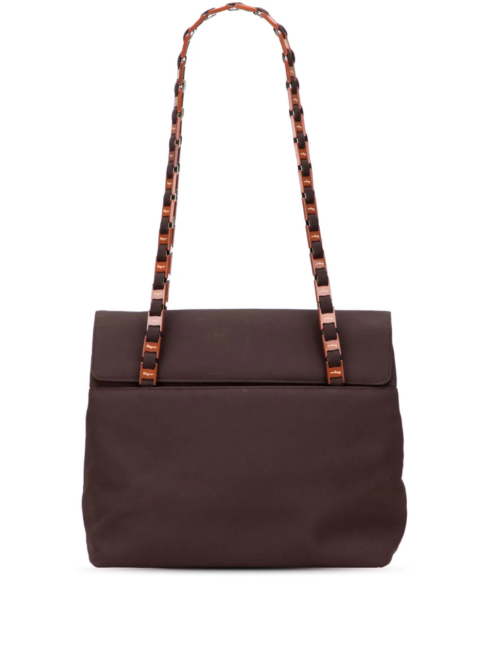 Pre-OwnedFerragamo Pre-Owned2010-2025 Nylon Grosgrain Vara Chain tote bag