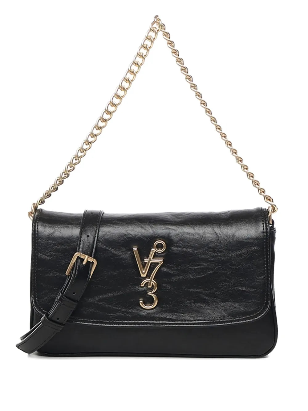 V3Louise logo-plaque shoulder bag