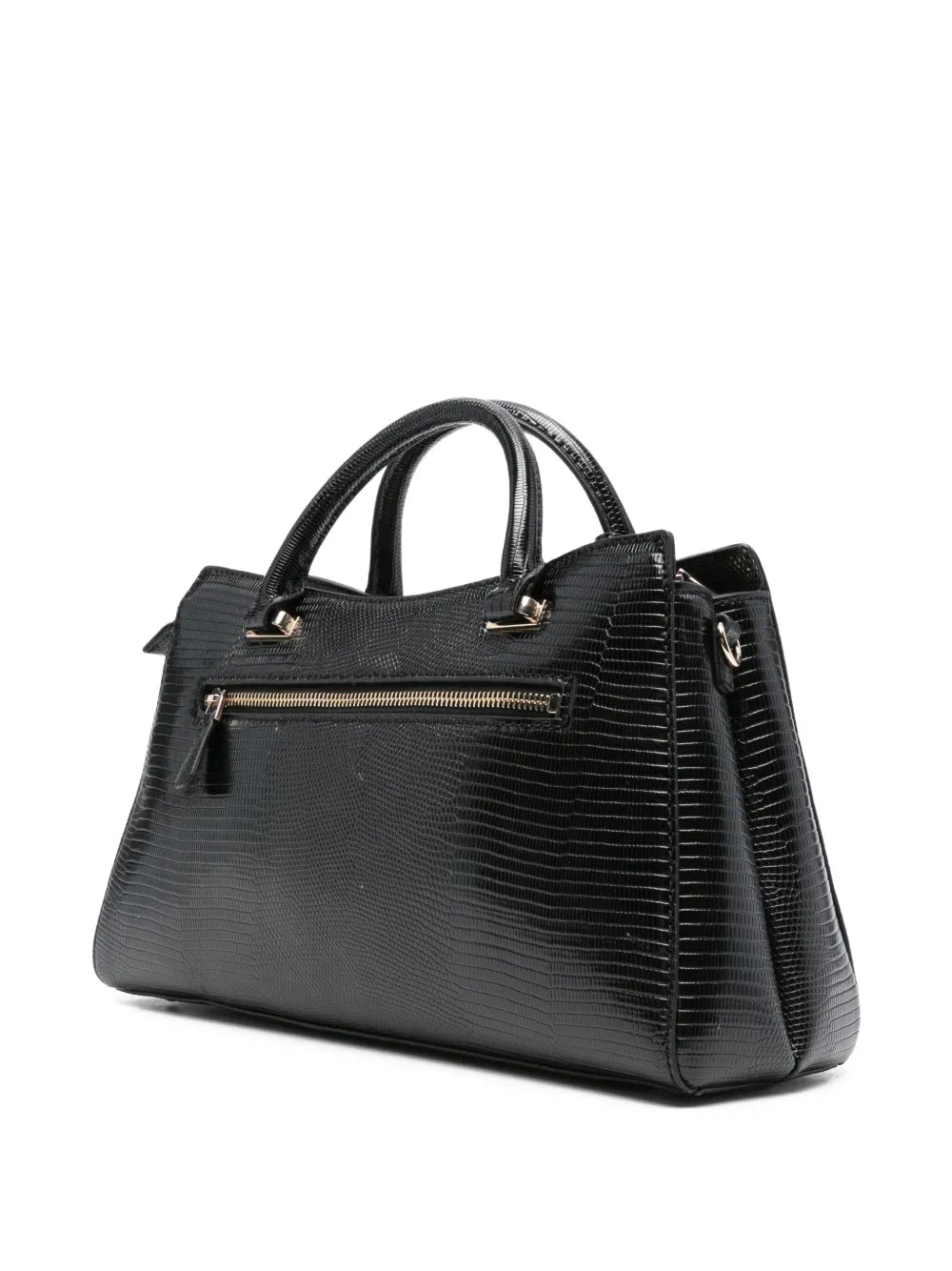 GUESS USAlogo-plaque snakeskin tote bag