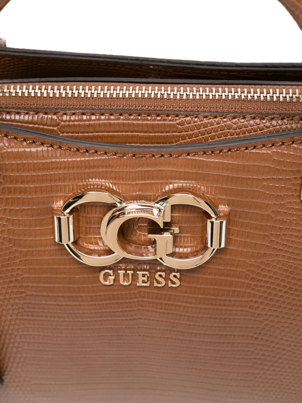 GUESS USAlogo-plaque snakeskin-effect shoulder bag