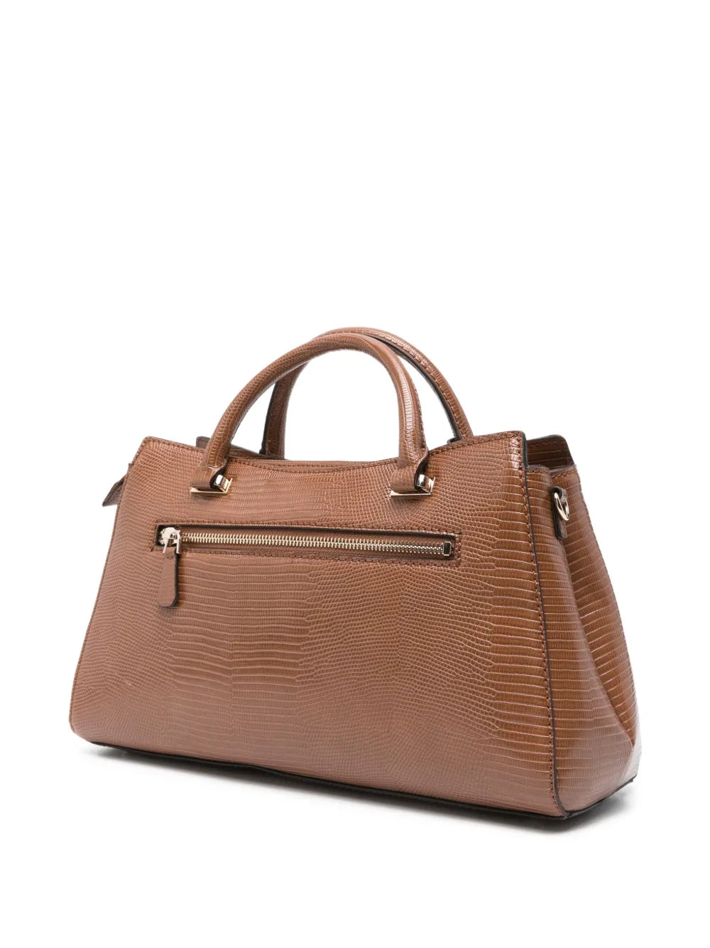 GUESS USAlogo-plaque snakeskin-effect shoulder bag