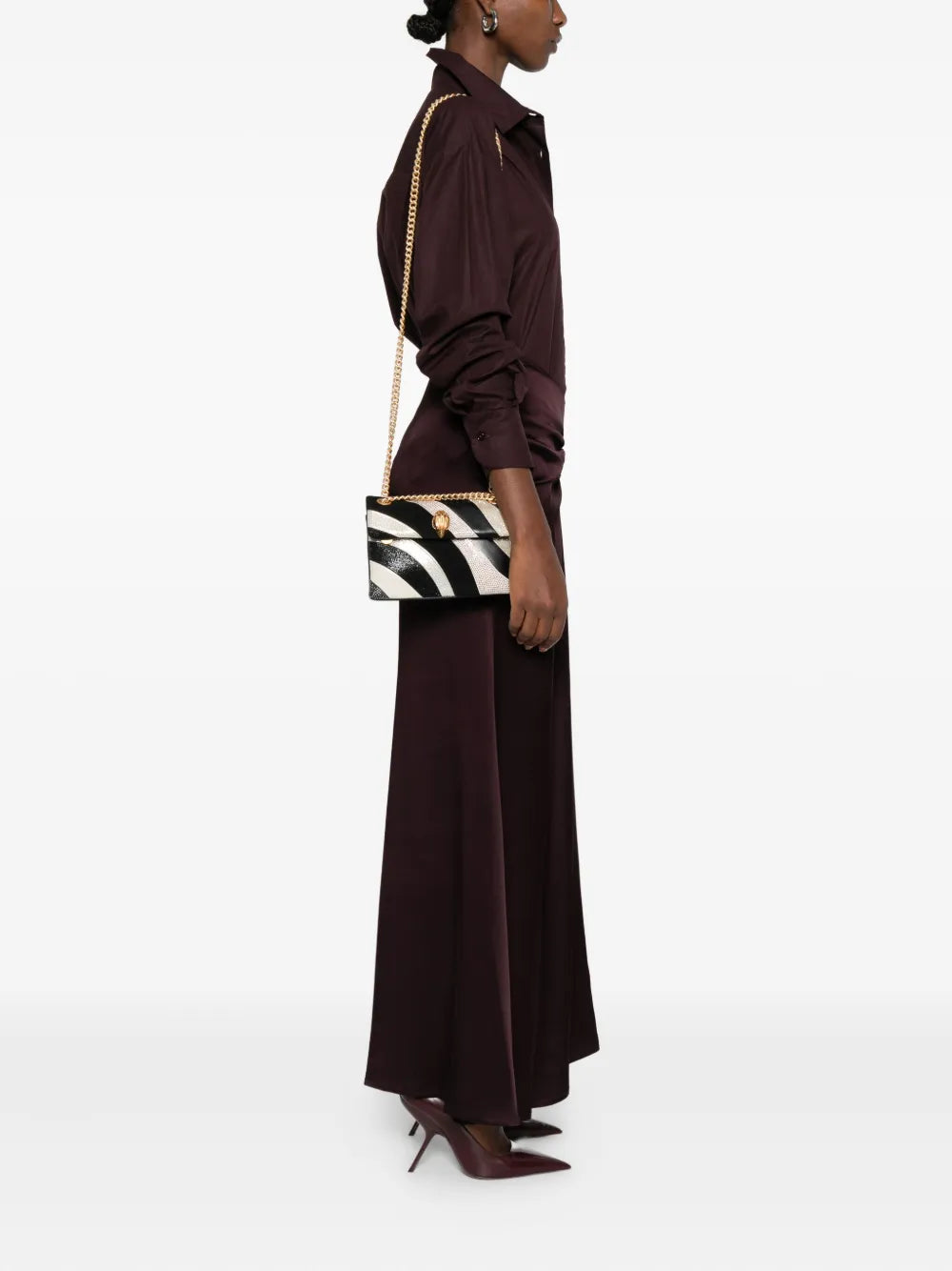 Kurt Geiger Londonmini Kensington crystal-embellished cross body bag