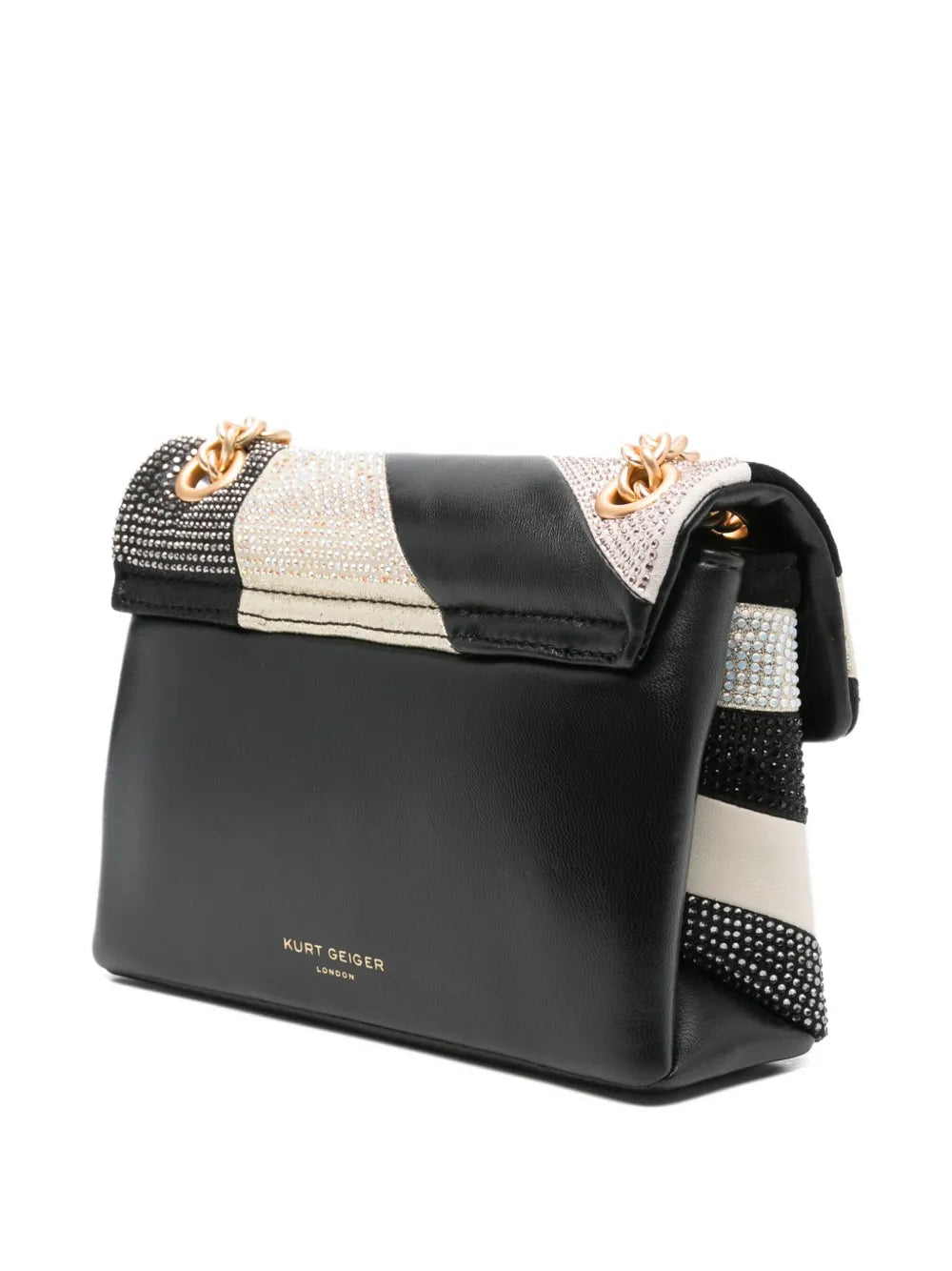 Kurt Geiger Londonmini Kensington crystal-embellished cross body bag
