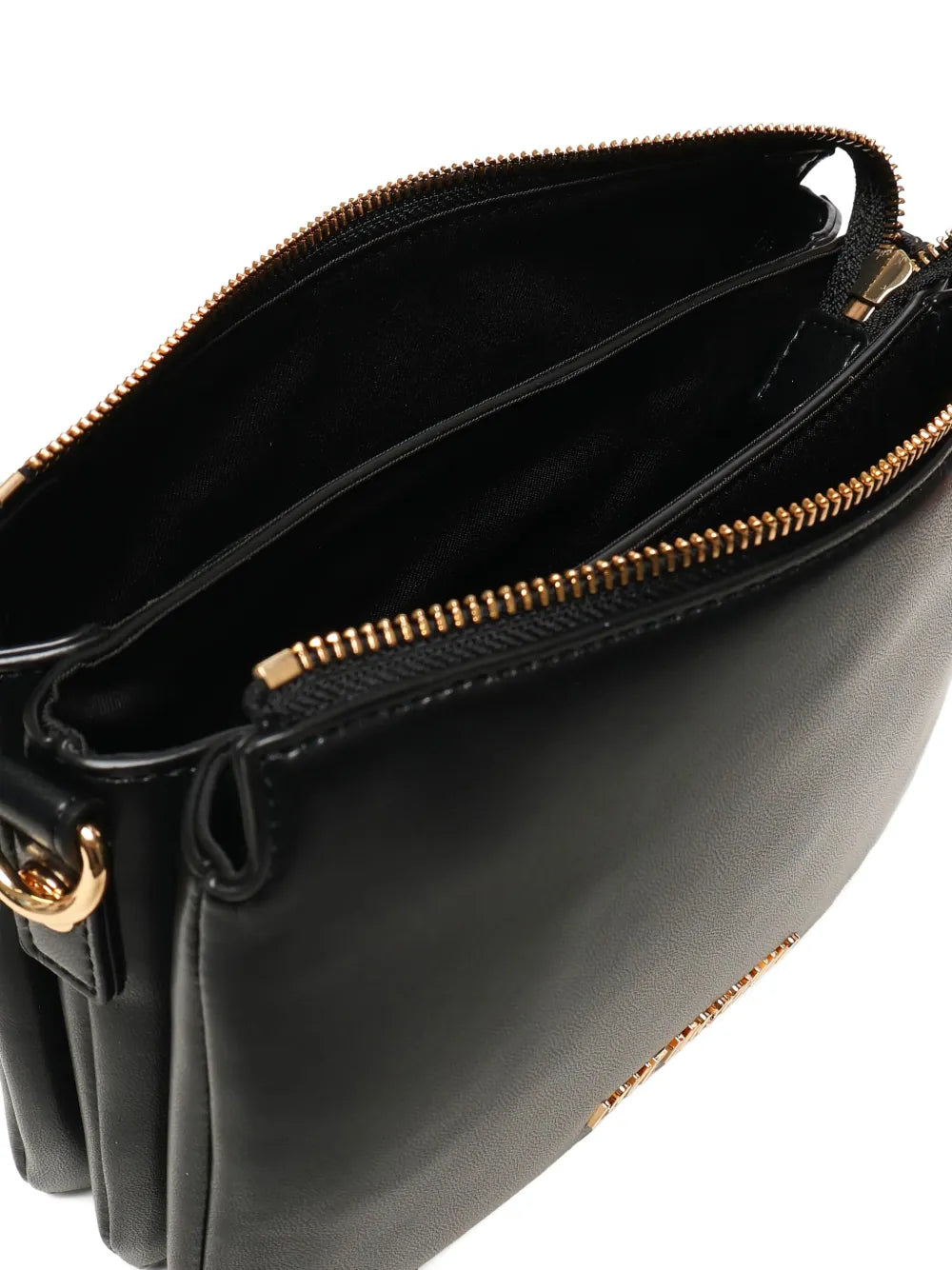 Love Moschinologo-plaque zip-fastening shoulder bag