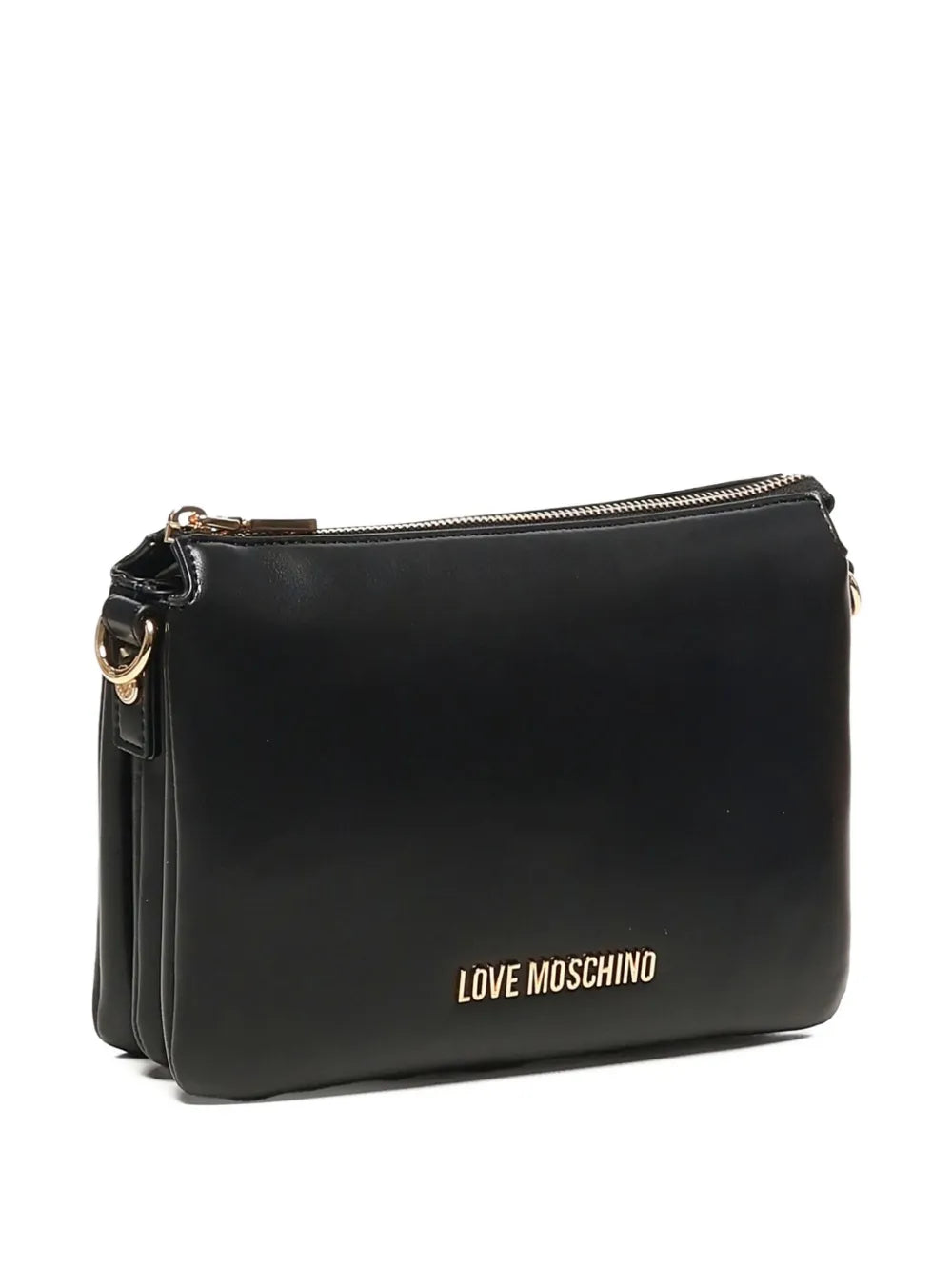 Love Moschinologo-plaque zip-fastening shoulder bag