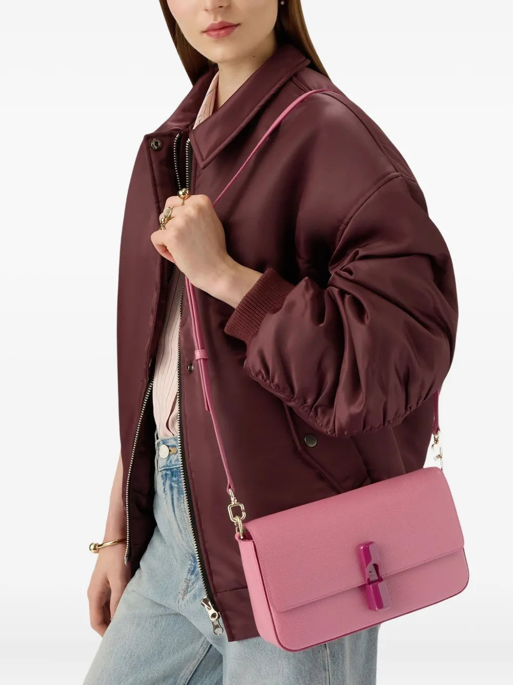 FurlaIride flap-lock bag