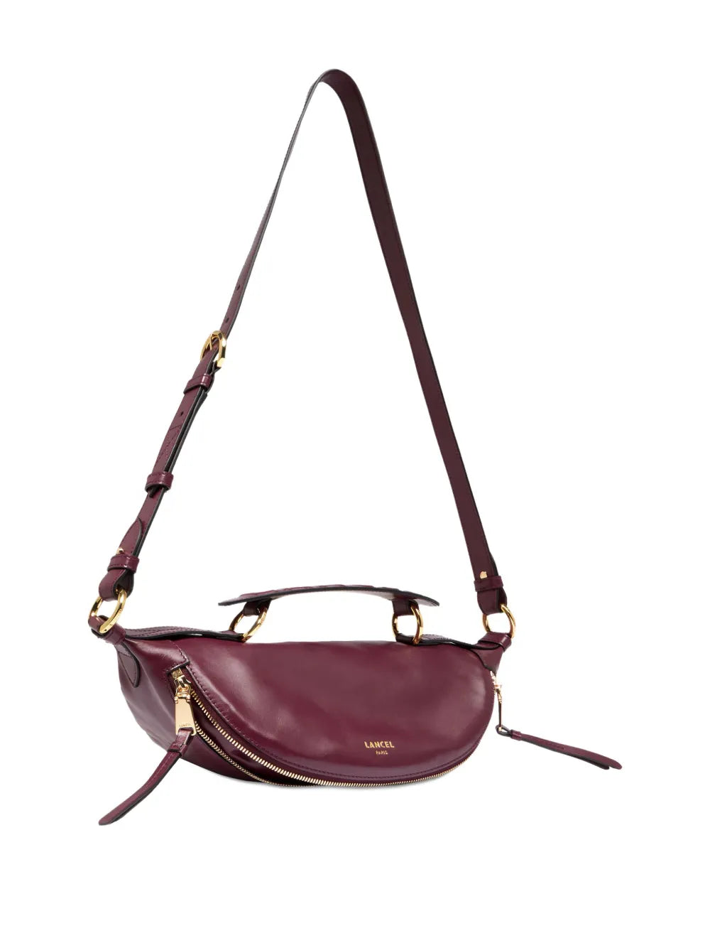 LancelOrigami curved leather crossbody bag