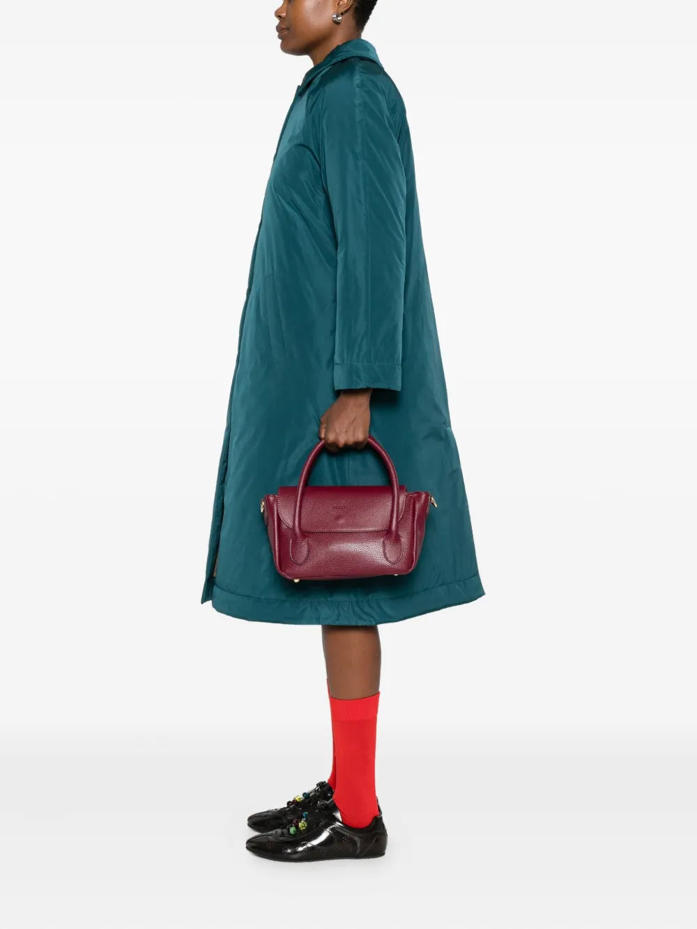 NiuJeanne top-handle leather tote bag