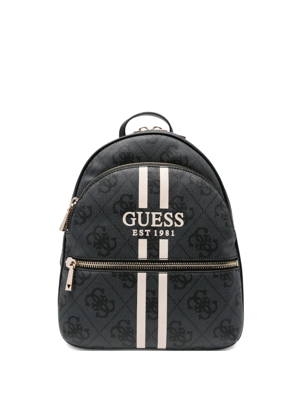 GUESS USAlogo-plaque striped backpack