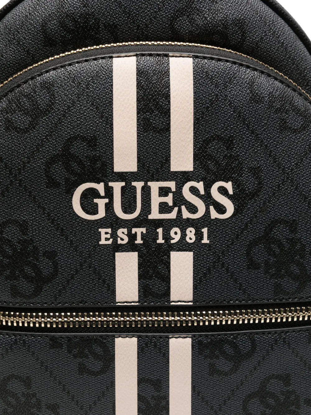 GUESS USAlogo-plaque striped backpack