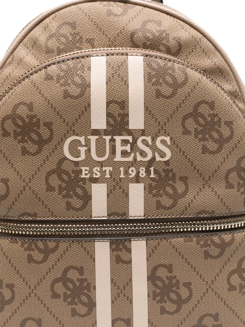 GUESS USAlogo-print striped backpack