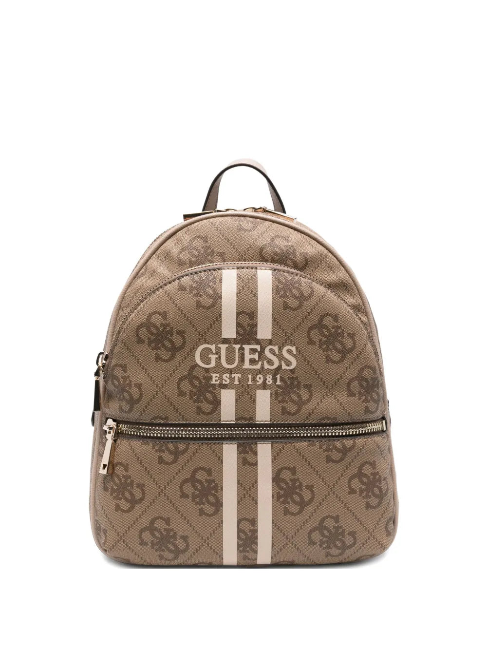 GUESS USAlogo-print striped backpack