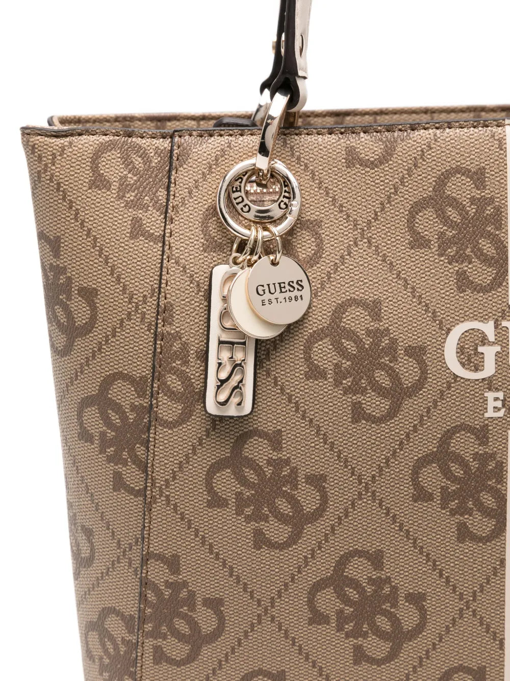 GUESS USAlogo-plaque stripe tote bag