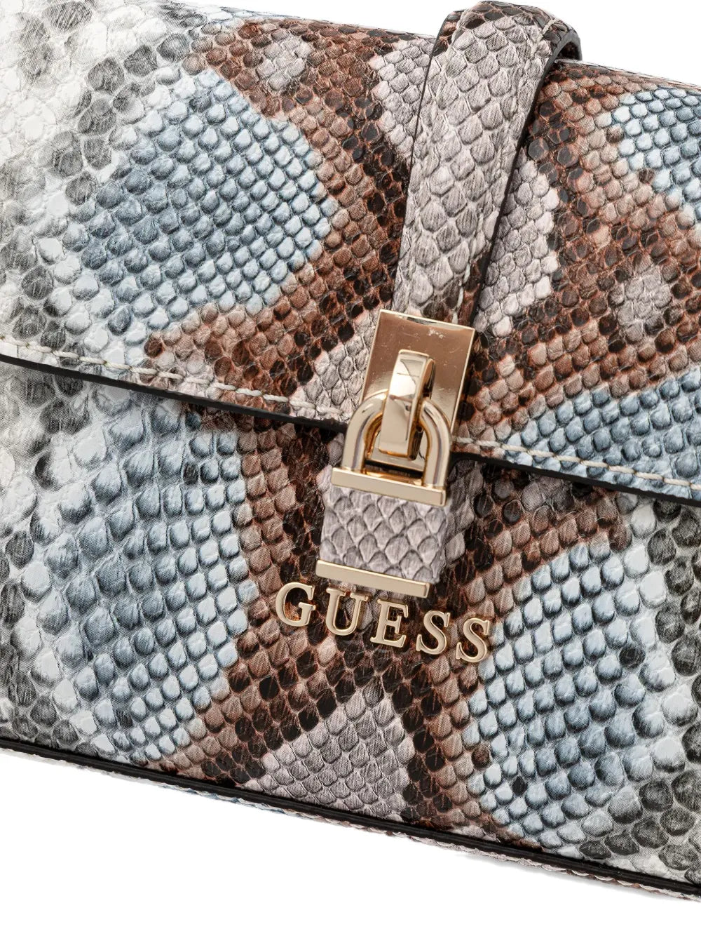 GUESS USAQueensland snakeskin-effect tote bag