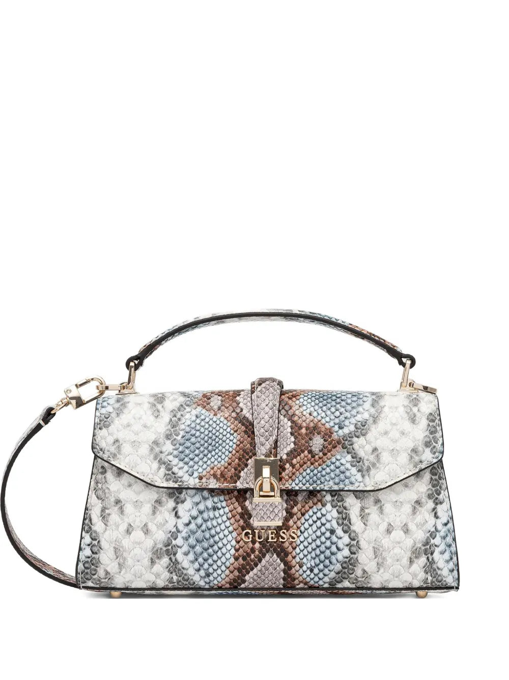 GUESS USAQueensland snakeskin-effect tote bag