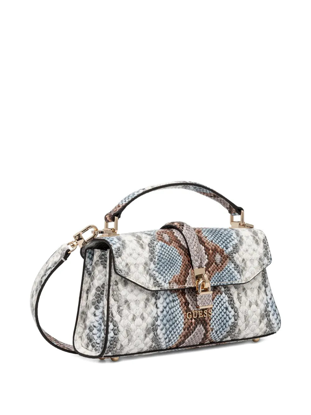 GUESS USAQueensland snakeskin-effect tote bag