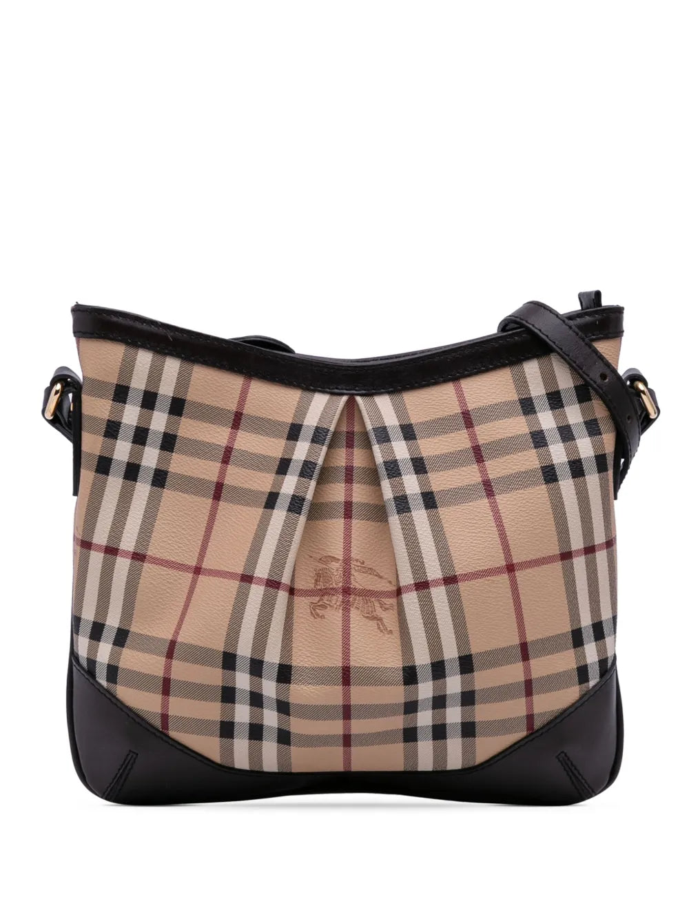 Pre-OwnedBurberry Pre-Owned2000-2017 Medium Haymarket Check Coated Canvas Hartham crossbody bag