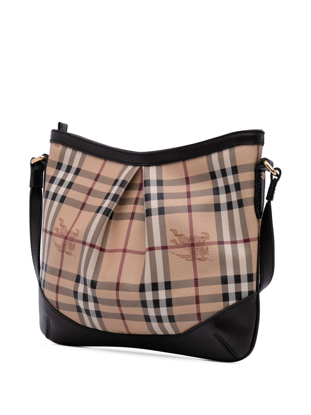 Pre-OwnedBurberry Pre-Owned2000-2017 Medium Haymarket Check Coated Canvas Hartham crossbody bag