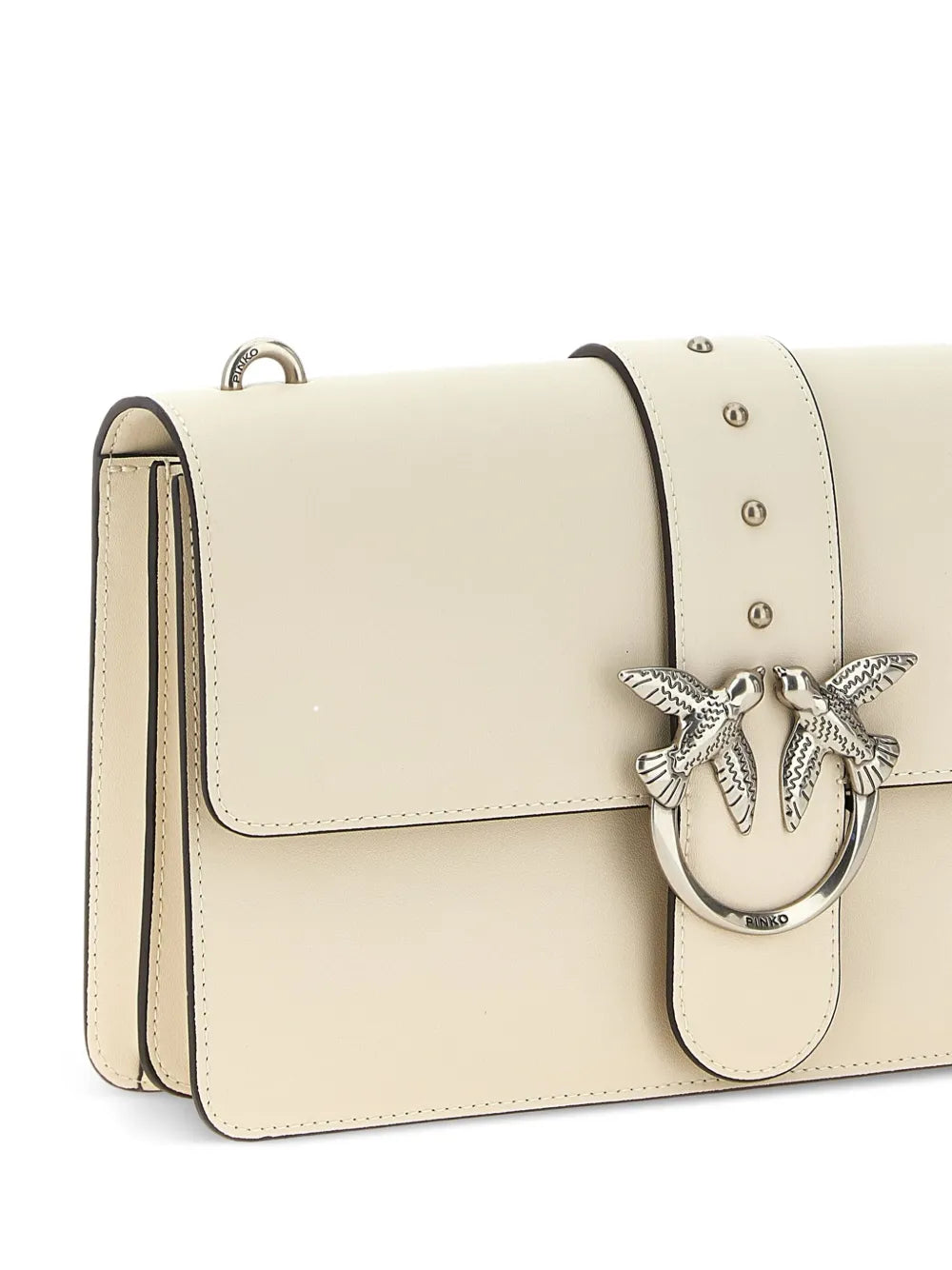PINKObird-embellished flap cross body bag