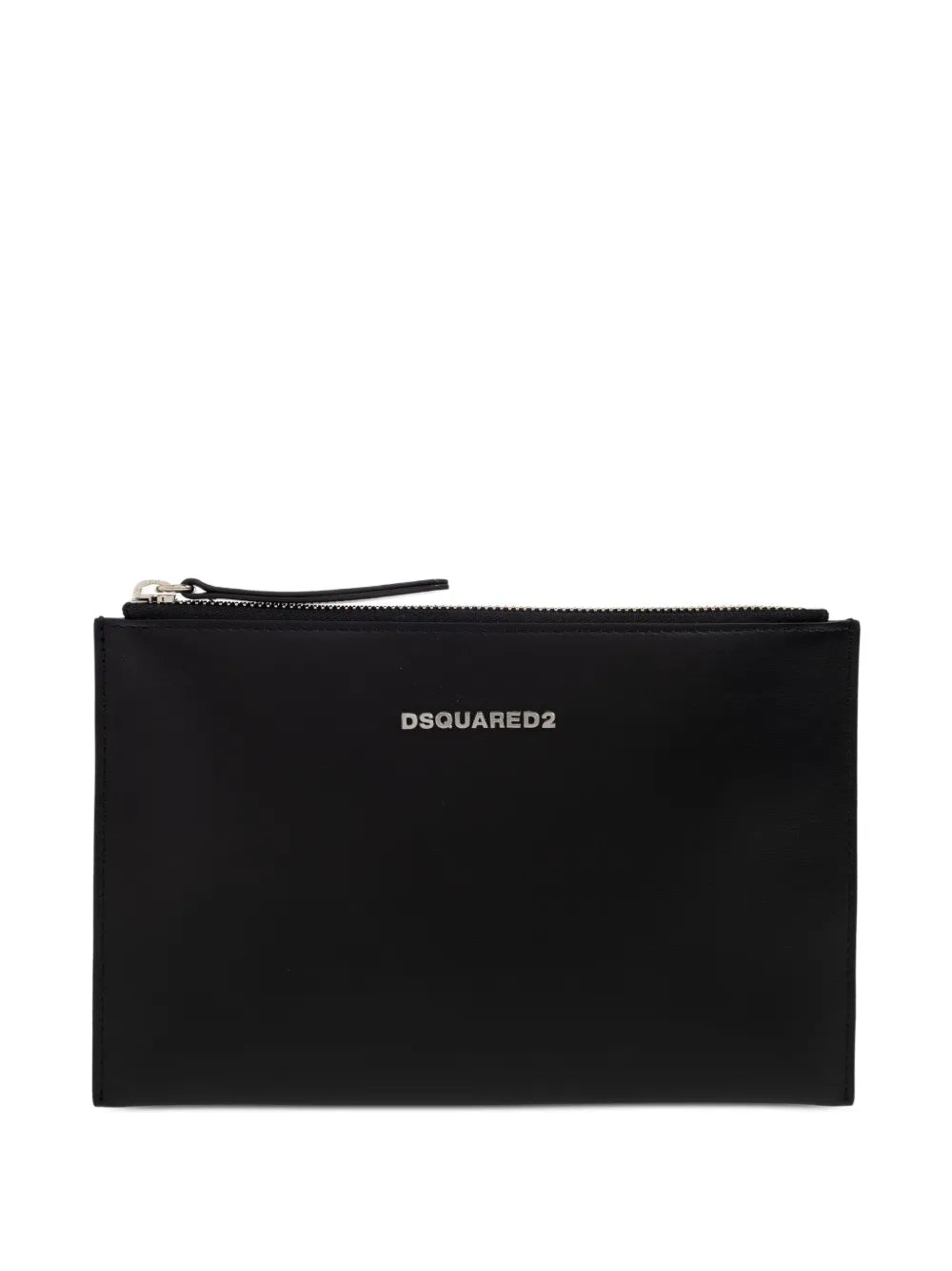 DSQUARED2logo-plaque zip clutch bag