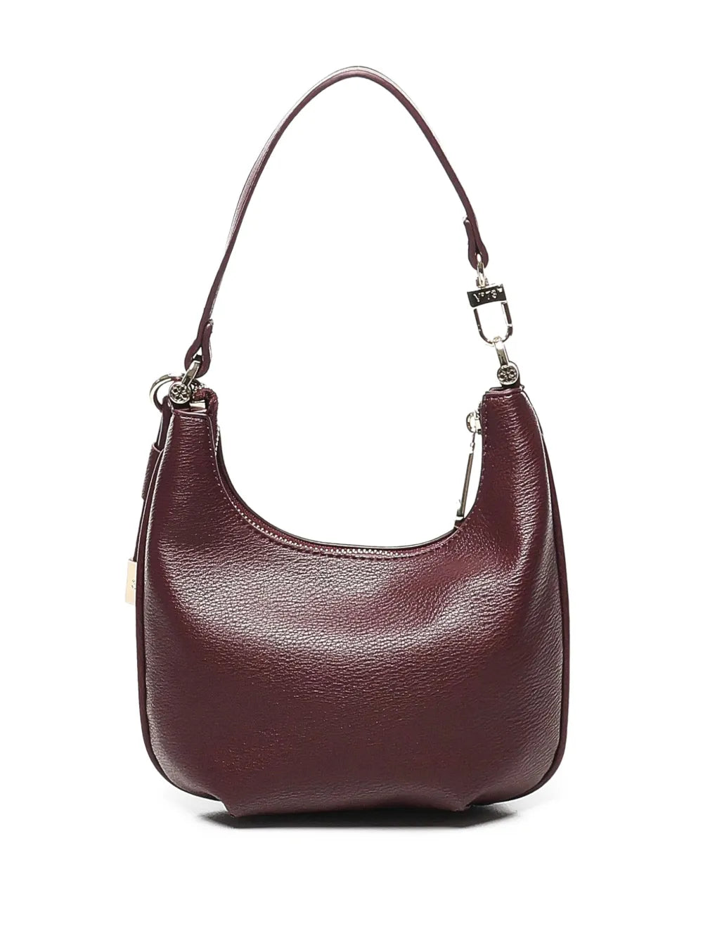 V3zip-fastening half-moon shoulder bag