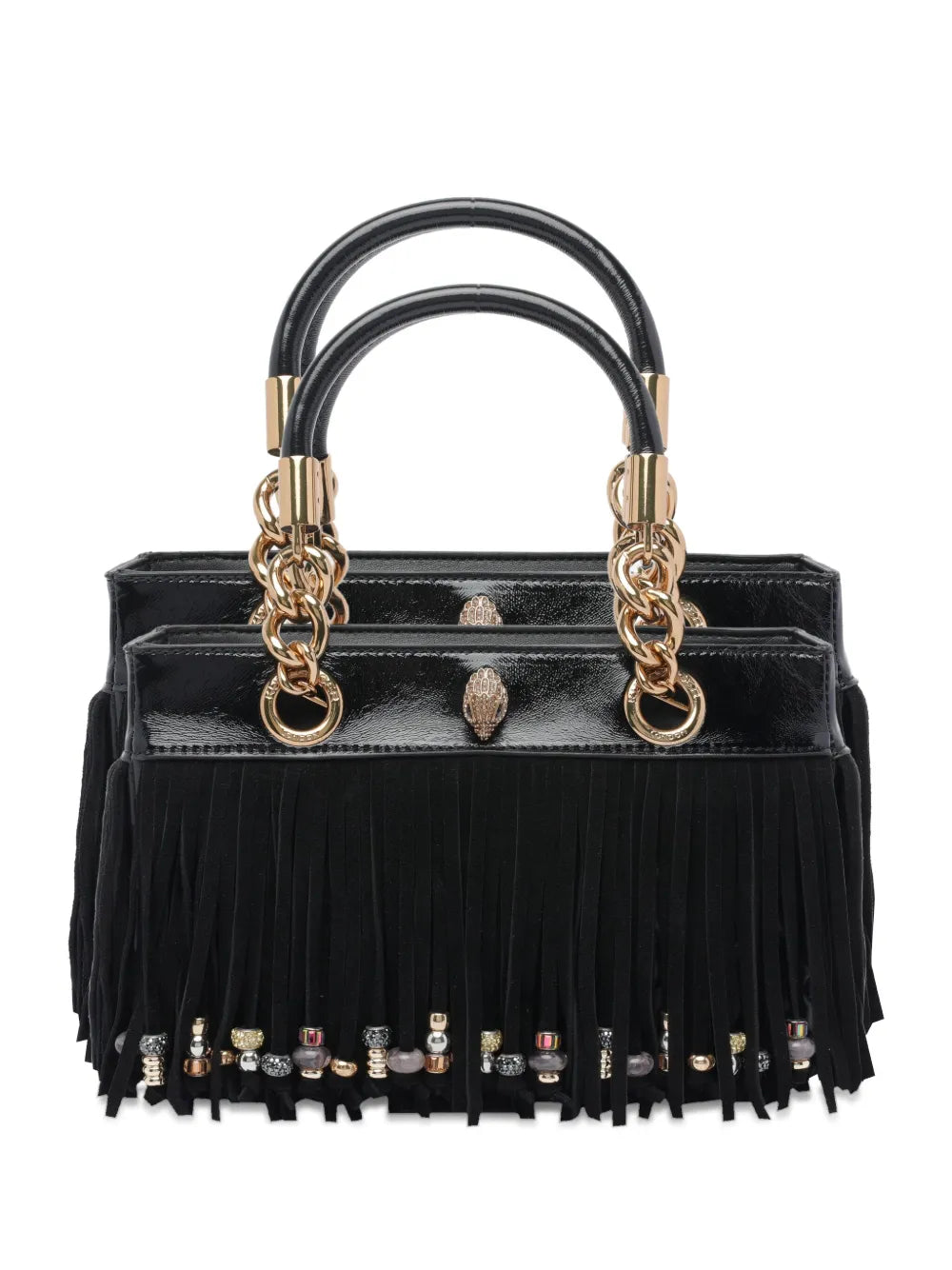 Kurt Geiger Londonfringe-embellished chain-handle tote bag