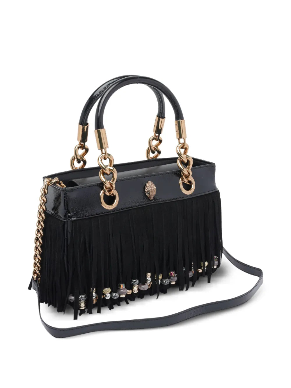 Kurt Geiger Londonfringe-embellished chain-handle tote bag