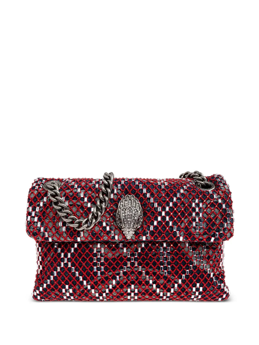 Kurt Geiger Londonmini Kensington crystal-embellished chain cross body bag