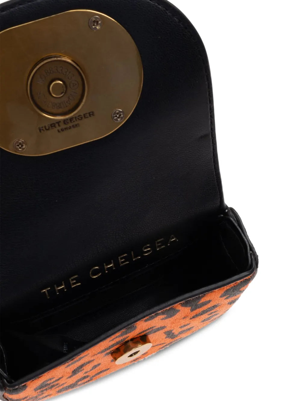 Kurt Geiger Londonmini Chelsea leopard-print cross body bag