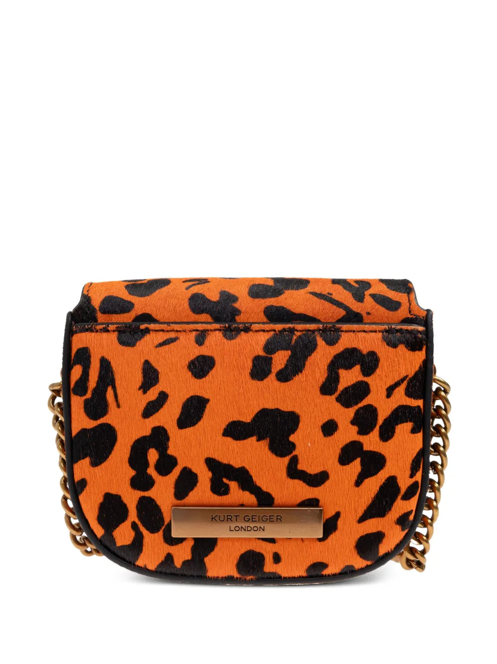 Kurt Geiger Londonmini Chelsea leopard-print cross body bag