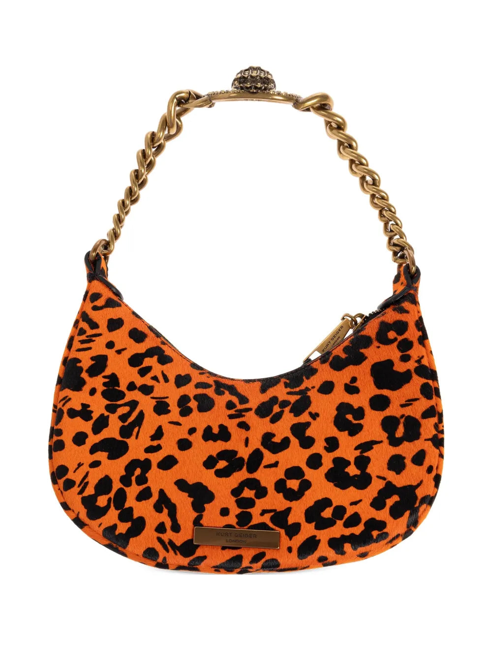 Kurt Geiger Londonsmall Chelsea chain-embellished leopard-print shoulder bag