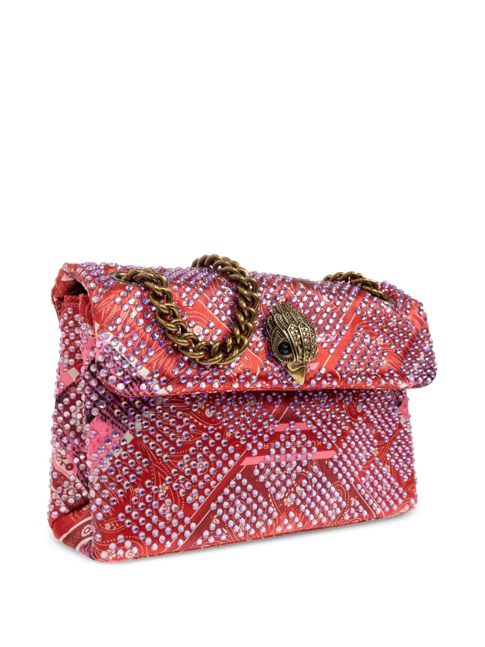 Kurt Geiger Londoncrystal-embellished paisley tote bag