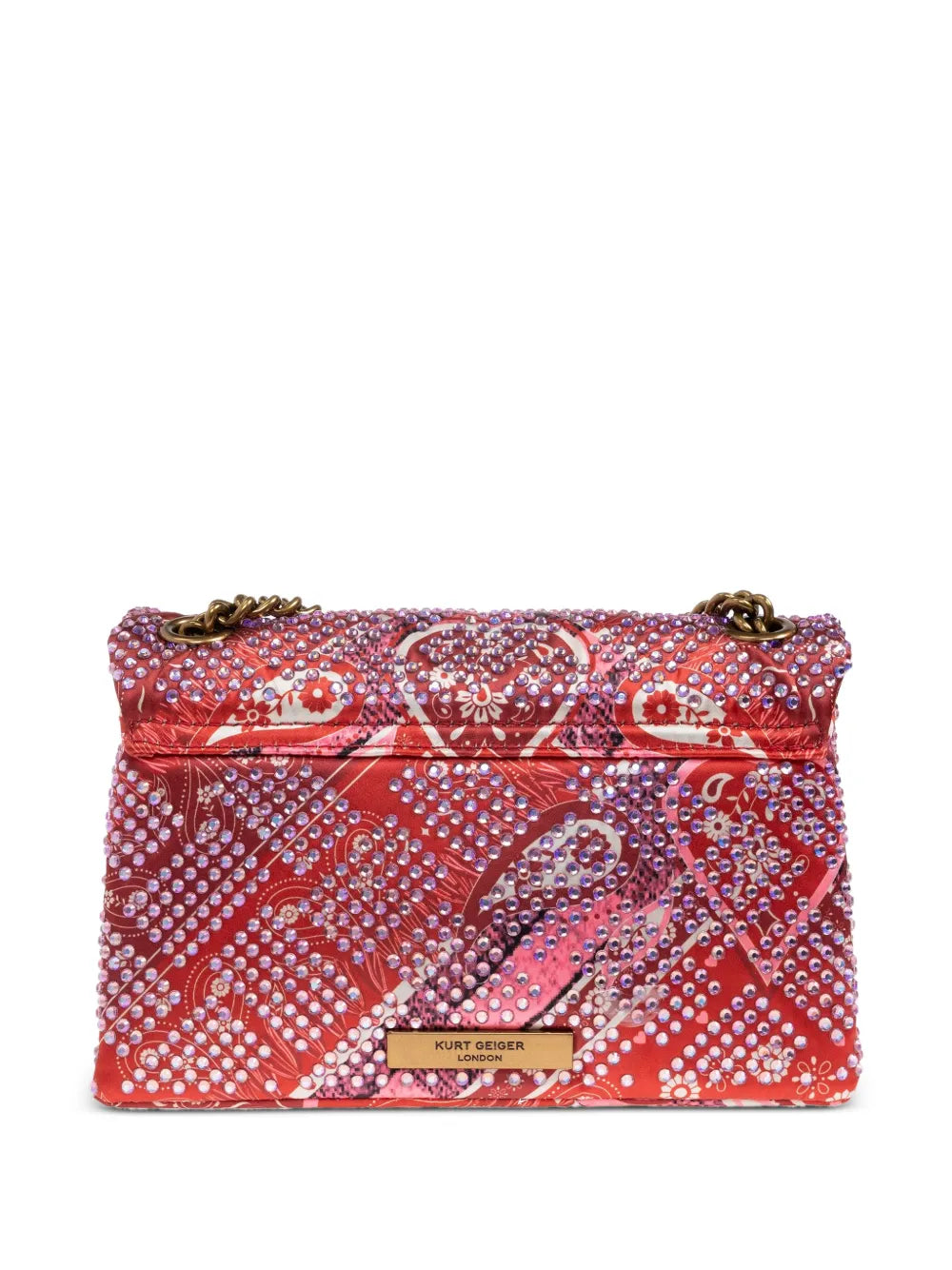 Kurt Geiger Londoncrystal-embellished paisley tote bag