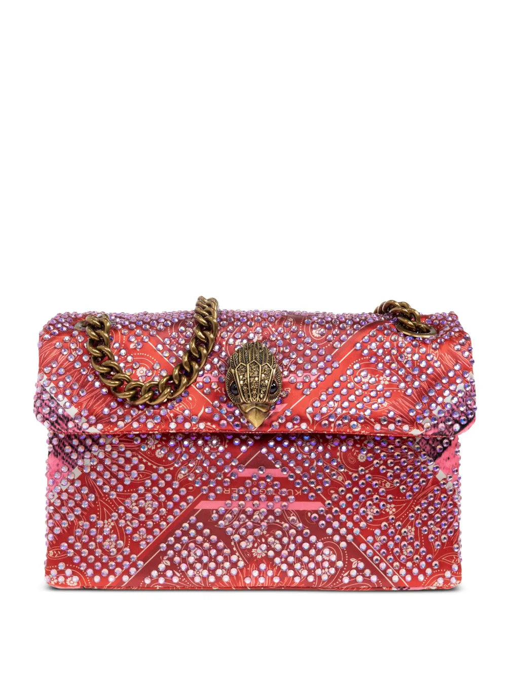 Kurt Geiger Londoncrystal-embellished paisley tote bag