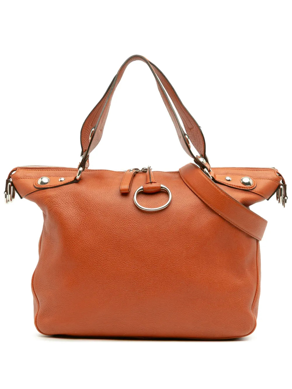 Pre-OwnedGucci Pre-Owned2016-2025 Large Pebbled Calfskin Icon Bit satchel