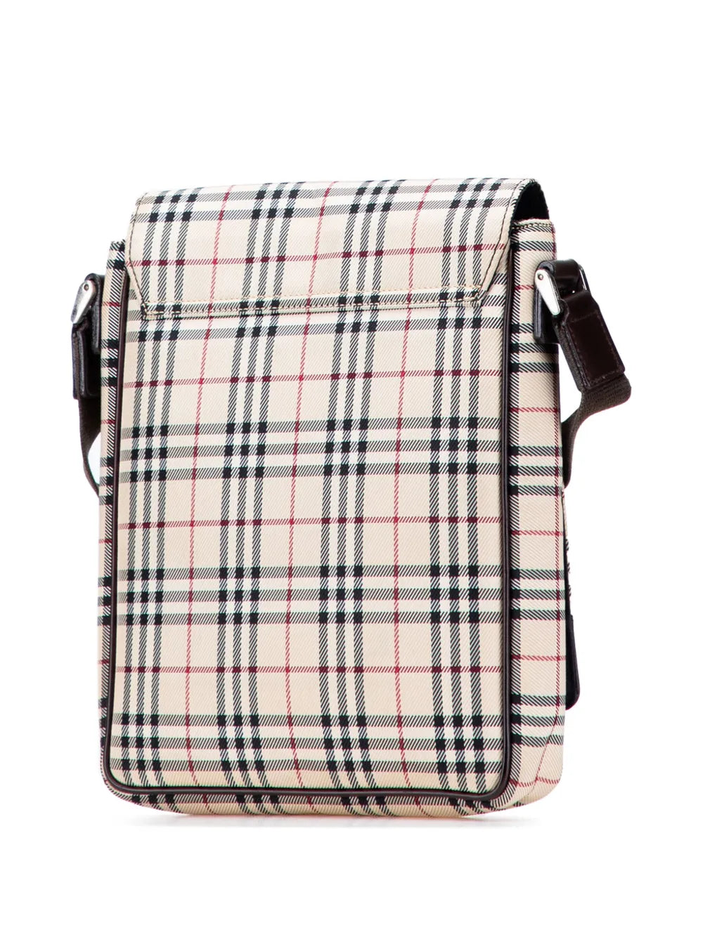 Pre-OwnedBurberry Pre-Owned2000-2017 House Check Canvas Flap crossbody bag