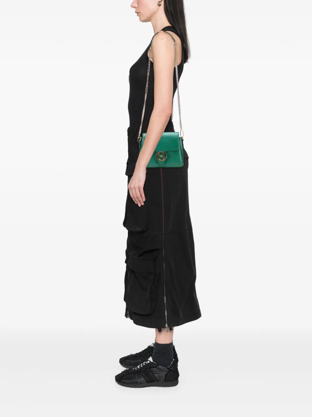 Pre-OwnedGucci Pre-Owned2016-2025 Small Dollar Calfskin Interlocking G crossbody bag