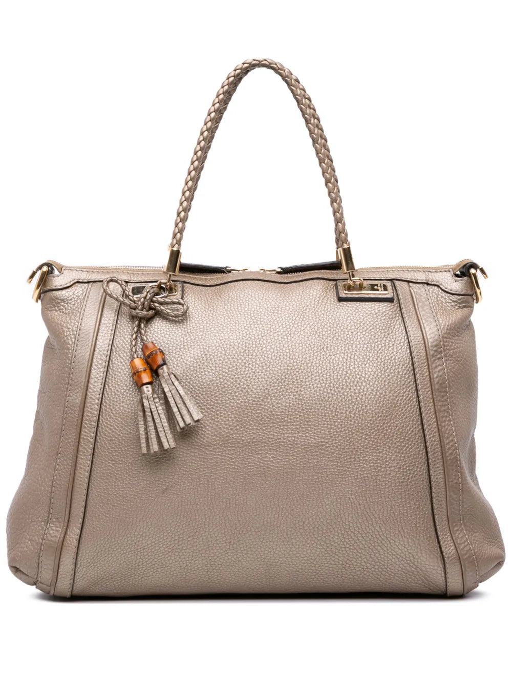 Pre-OwnedGucci Pre-Owned2016-2025 Large Leather Bella Tote satchel