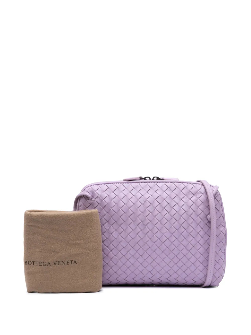 Pre-OwnedBottega Veneta Pre-Owned2012-2025 Medium Nappa Intrecciato Nodini crossbody bag