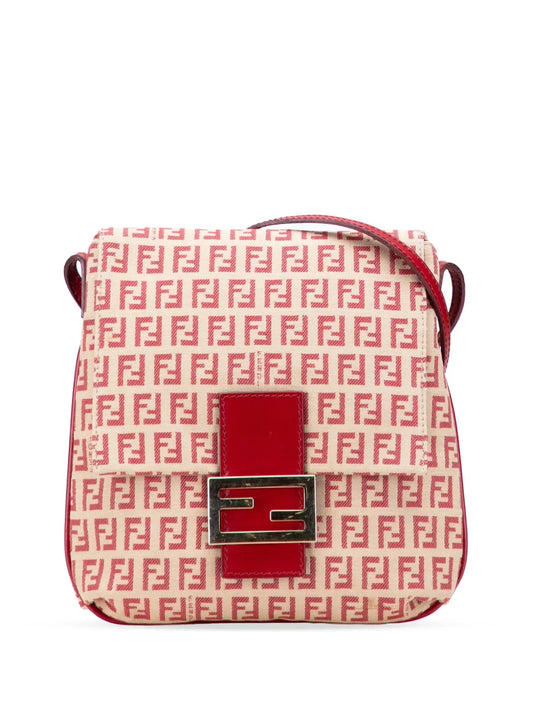 Pre-OwnedFendi Pre-Owned2000-2010 Zucchino Canvas Flap crossbody bag