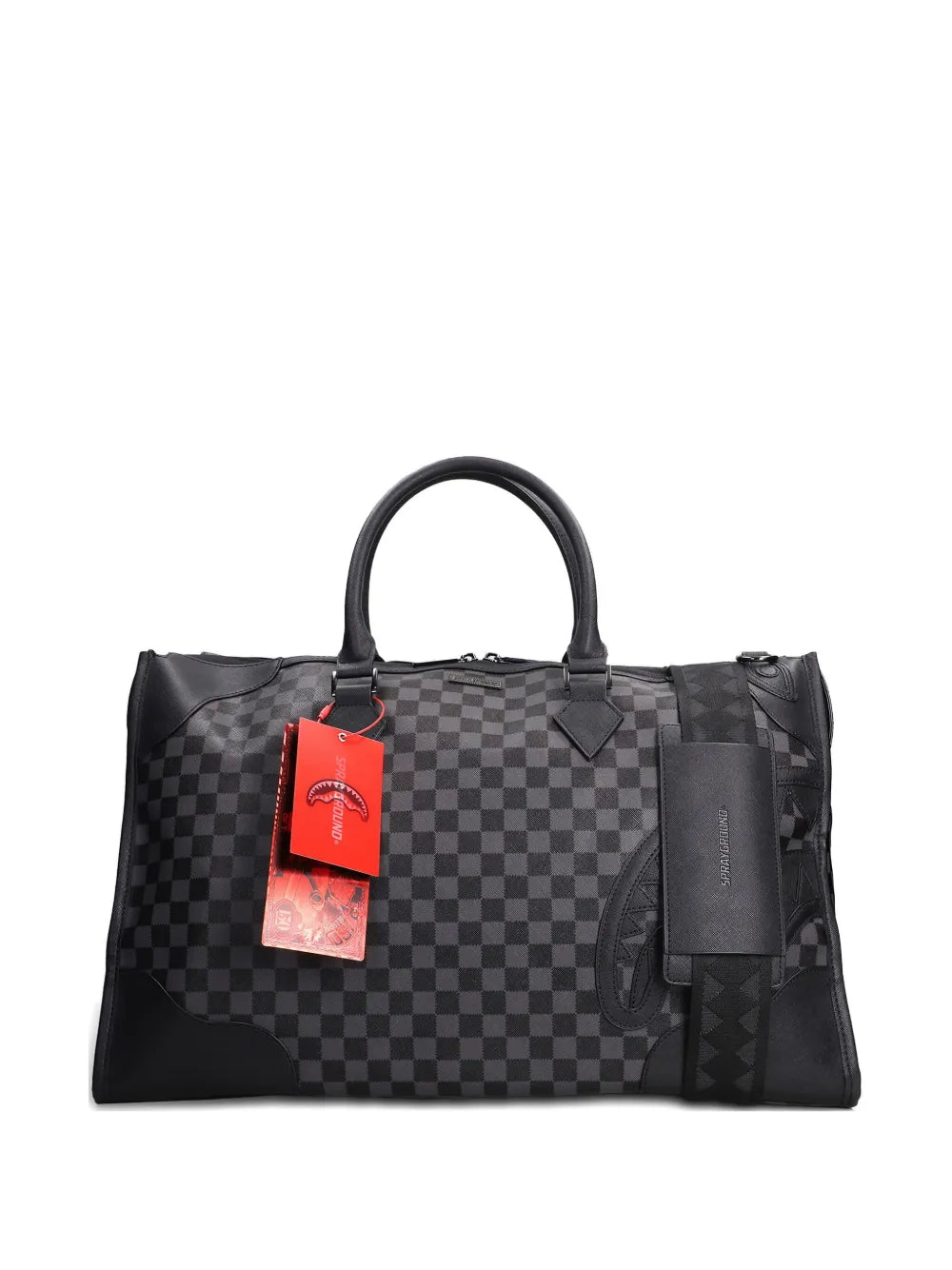 Spraygroundcheckerboard top-handle holdall