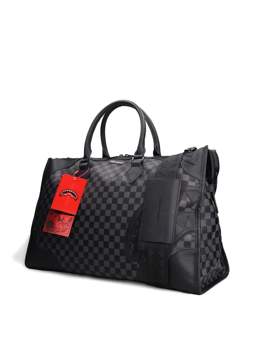 Spraygroundcheckerboard top-handle holdall