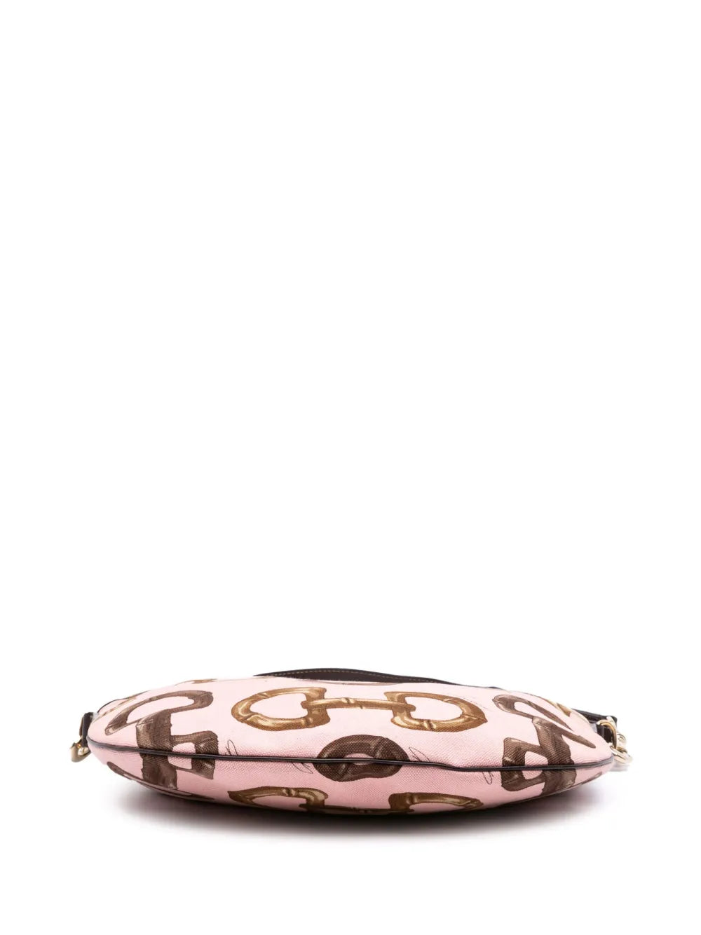 Pre-OwnedGucci Pre-Owned2000-2015 Canvas Bamboo Horsebit Print hobo bag